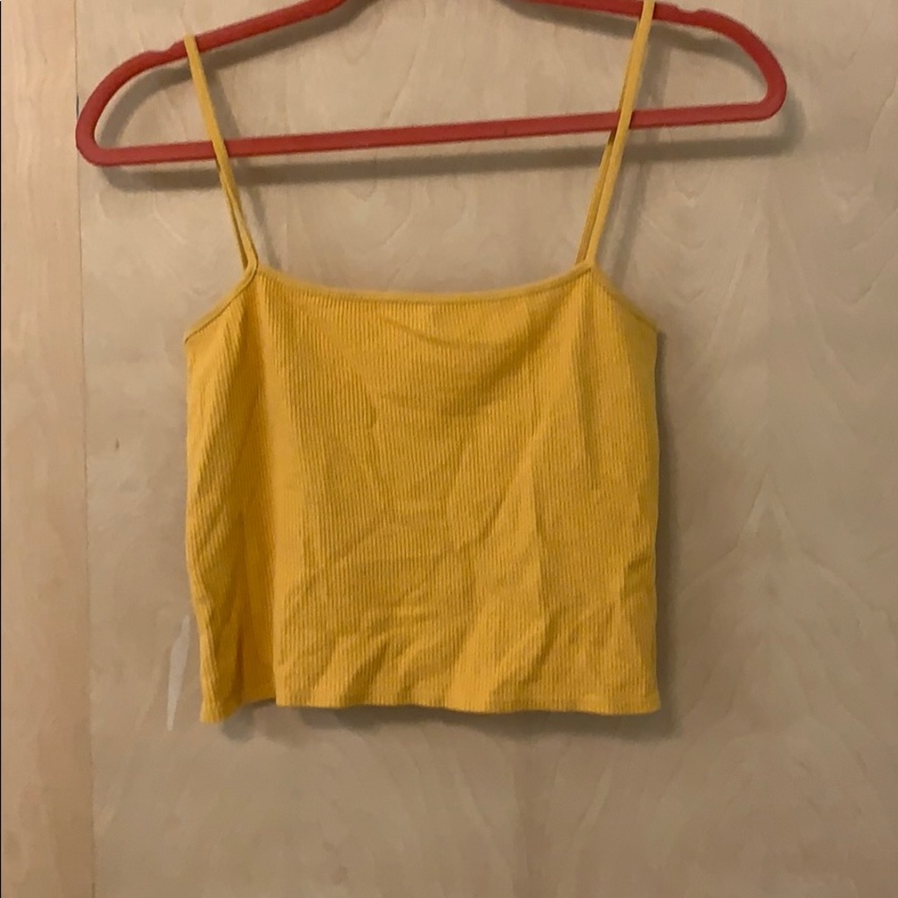 Brandy Melville yellow cropped top